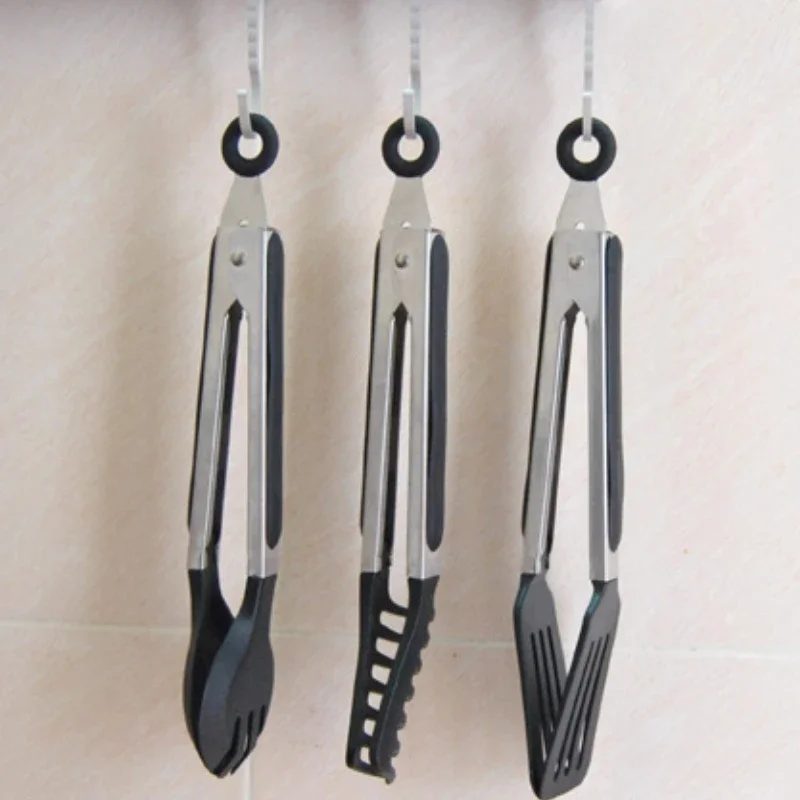 Food Serving Tong Spaghetti Tong Non-Slip Silicone Pasta Tongs Teeth Lock High Temperature Resistance Kitchen Noodles Clips Tool