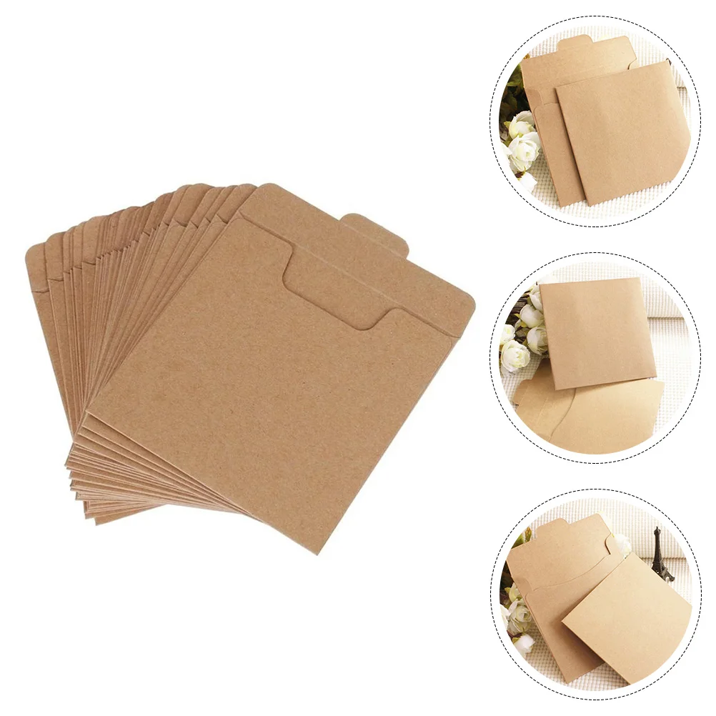 

25 Pcs Bubble Envelopes Kraft Paper CD Bag Household Blank Multi-function Cover Sealing Pocket