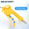 Air Blow Gun,High Flow Air Blower Gun for Compressor with Angled Bent Nozzle,Three Colors to Choose from,Long style 2