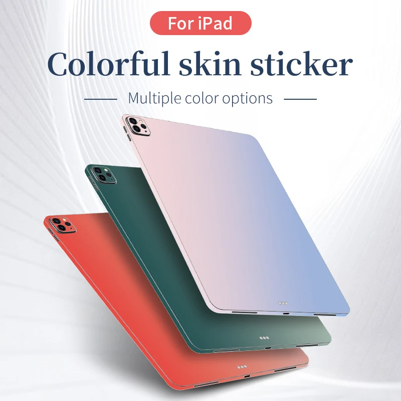 Capa Colorida para Ipad Estojo de Adesivo Descoloração Funda Pro 11 12 9th 2023 ar 10.5 Mini 10.2 2023 9.7 6th 2023