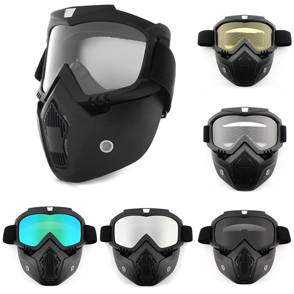 

Outdoor Motorcycle Goggles Mask Windproof UV Protection Off-Road Helmet Goggles Eyewear For Cycling Skiing Moto Accessories