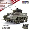COOLBANK Stuart M5a1 Electric Remote Control Tank Simulation Military Model Toy Scalable, 360° rotation, Children'S Toy Gift 4