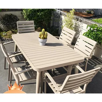 All-Aluminum Alloy Outdoor Table and Chair Sets for Courtyards, Villas, Gardens, Outdoor Balconies and Grounds - Perf 1