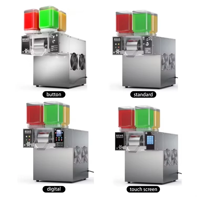 Description Picture 5 of itemSnowflake Ice Machine New Design 120KG/24H Air-cooled Small Snow 4 Flavors Snow Ice Bingsu Shaver Smoothie Crusher 110V 220V