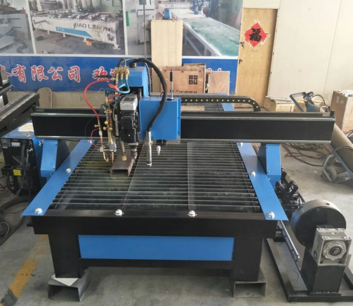 2024 Jinan Cheap Cnc Plasma Cutter 1325 1530 Cnc Plasma Cutting Machine Fiber Laser Cnc Plasma Cutting Tables With Drilling head 3