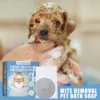 Pets Anti Mite Soap Body Deodorant Cleaning Skin Itching Odor Control Mite Flea Treatment Hair Smoothing Dog Mite Cleaning Soap 4