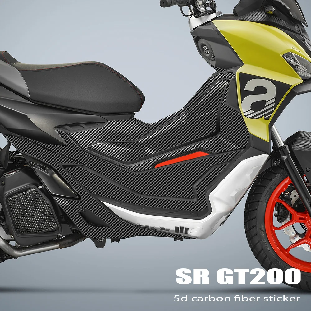 

5D наклейка из углеродного волокна, переводная картинка для кузова мотоцикла, полный набор, декоративная наклейка для Aprilia SR GT200 SRGT200 2022 2023