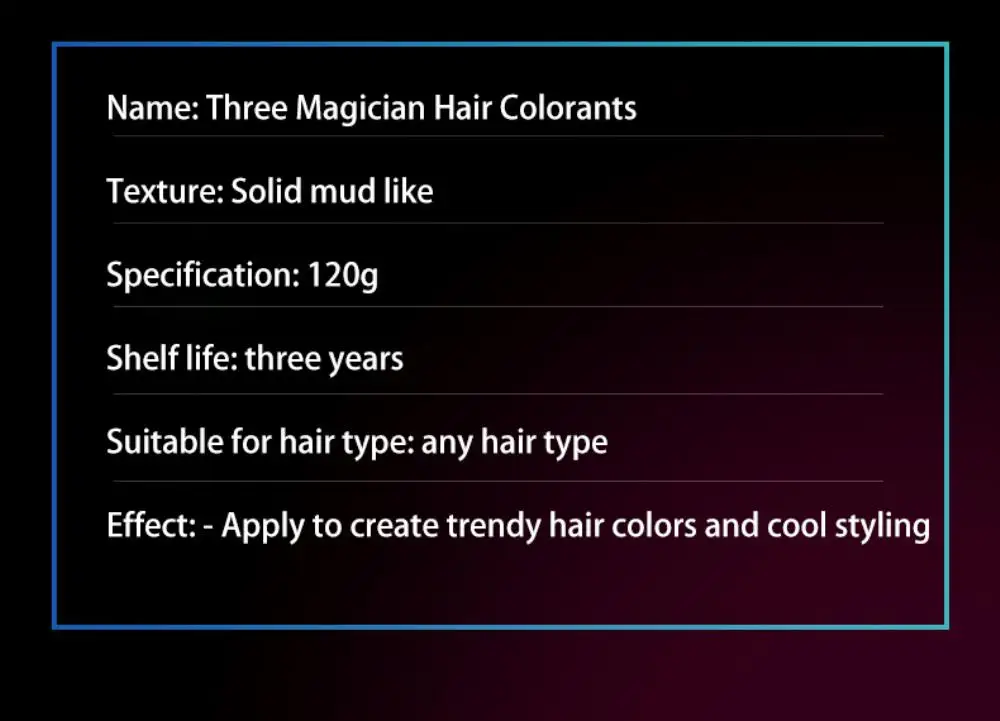 Description Picture 2 of itemMofajang Color Hair Wax Styling Pomade Silver Grandma Grey Disposable Natural Hair Strong Gel Cream Hair Dye for Women Men 120g