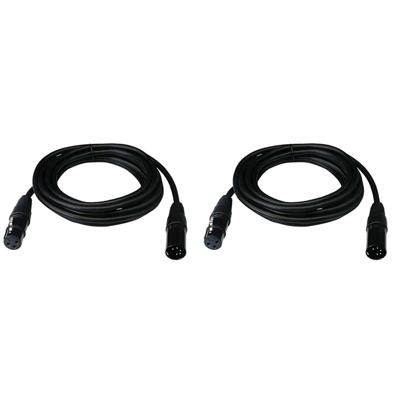 

Сценический кабель для подсветки, кабель DJ XLR, 3-контактный разъем с XLR на 5-контактный штекер XLR DMX, поворотное соединение для подвижной головки, 2X DMX