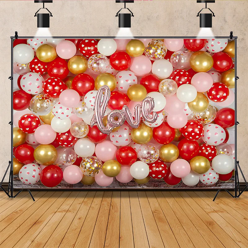 

SHUOZHIKE Valentine's Day Photography Backdrops Props Lover Rose Flower Wall Wedding Store Brick Wall Photo Background AL-07