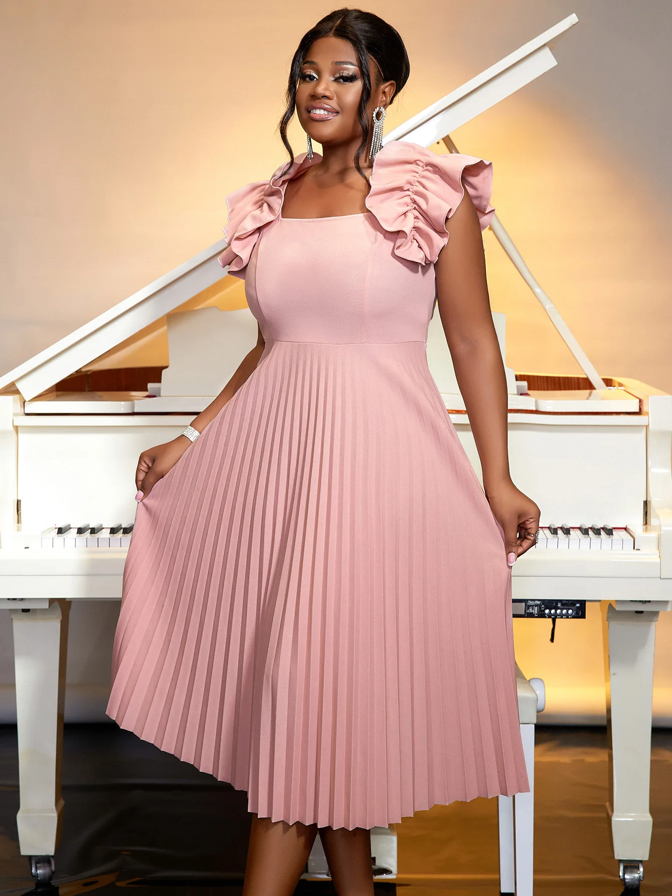 Spring Semi Formal Evening Dresses Summer Clearance 2025! Womens Plus Size  Dress,Summer Dress Clearance For
