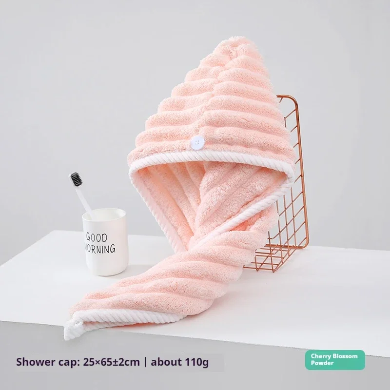 Quick Drying Towel Dry Hair Cap Women Thickened and Super Absorbent Headscarf Wiping Hair Quick Drying Cap Good Water Absorption