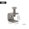 C-clamp Jaw Stainless Steel C Clamps Corrosion-resistant Rust-proof Adjustable Positioning Screw For General Clamping Needs 6