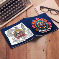 1pc Mandala Coloring Book Teenagers Adult Picture Book, 24 Page Graffiti Painting Drawing Stress Relief, Birthday Gift 2