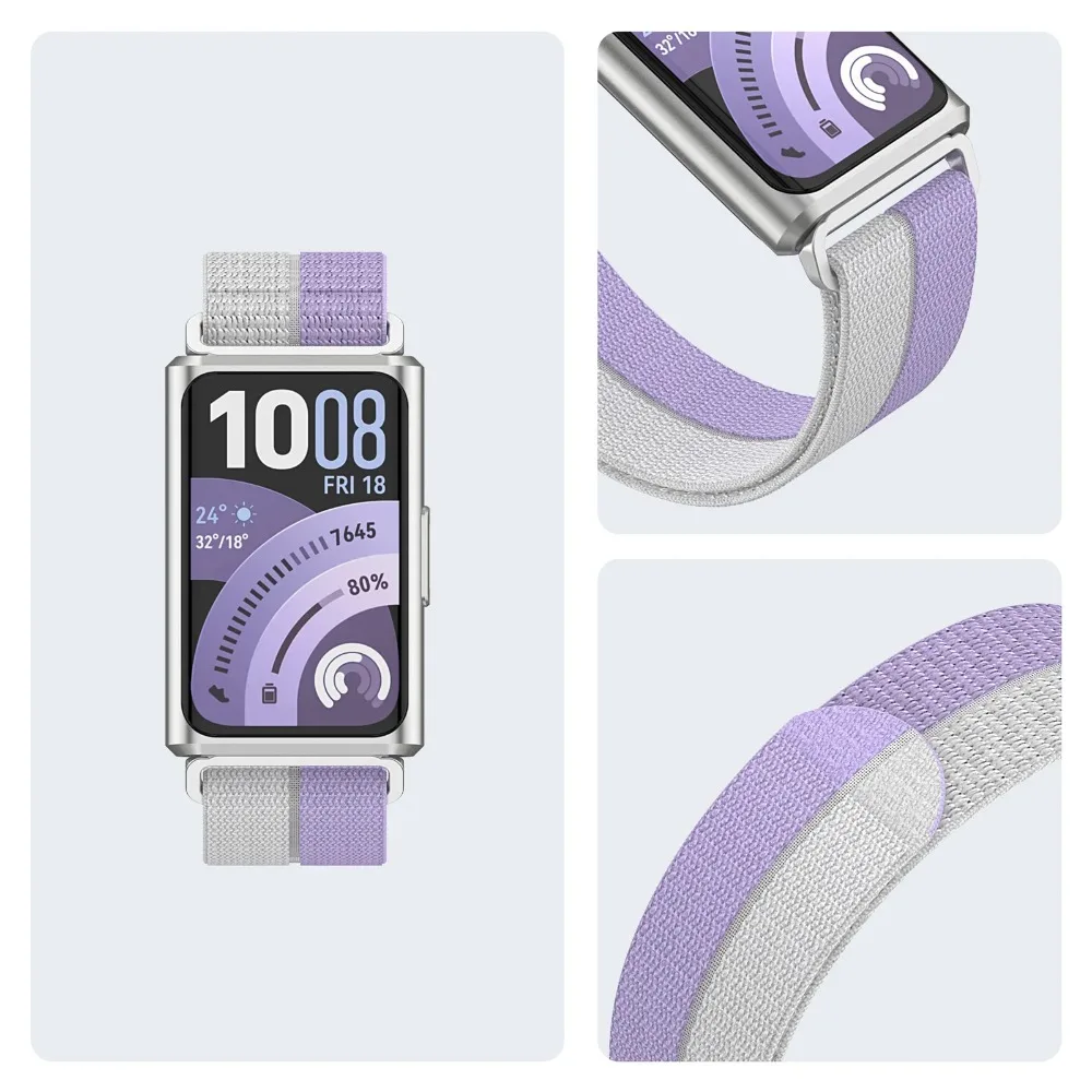 Breathable Two-Tone Nylon Braided Strap - Sport & Comfort Watchband