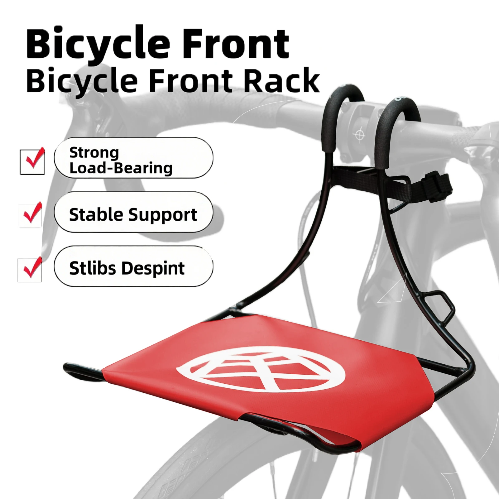 OFFBONDAGE Bicycle Front Rack Aluminum Alloy Bike Cargo Luggage Carrier Rack For Mountain Bike Electric Bike Road/Folding Bike