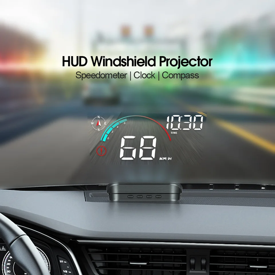 Hud Head Up Display Gps Speedometer Car Gadgets On The
