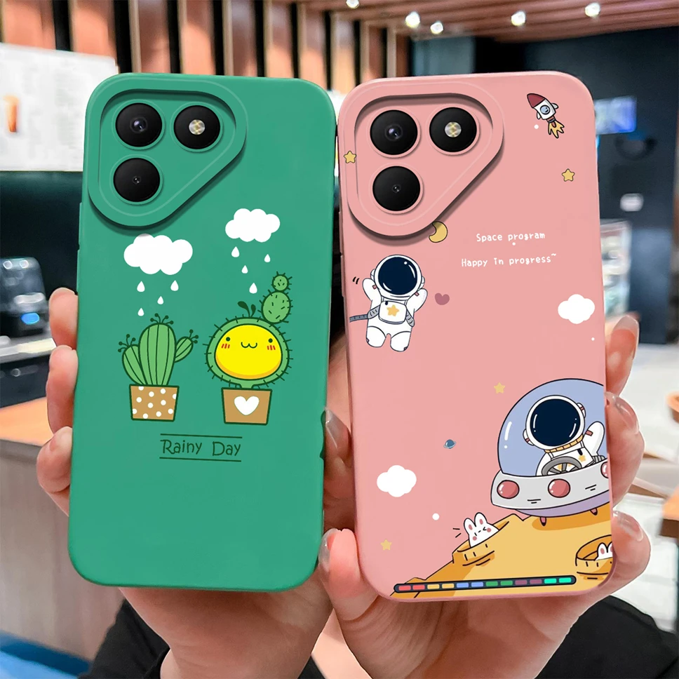 Funny Design Pattern Soft Smooth Liquid Silicone Phone Case Shell