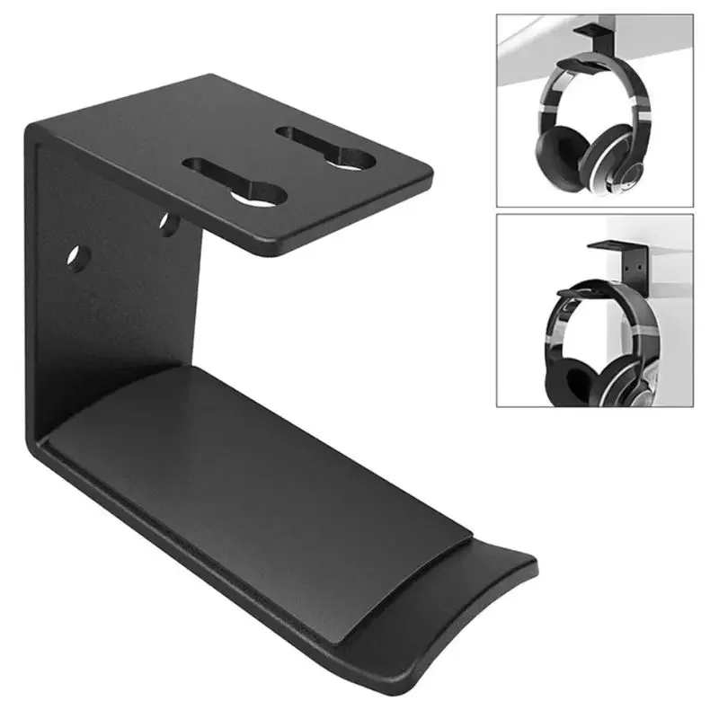 Headphone Wall Mount Holder Supporting Bar Flexible Headrest Gaming for Head Hanger Orgnizer for Ceramic Wall Paper