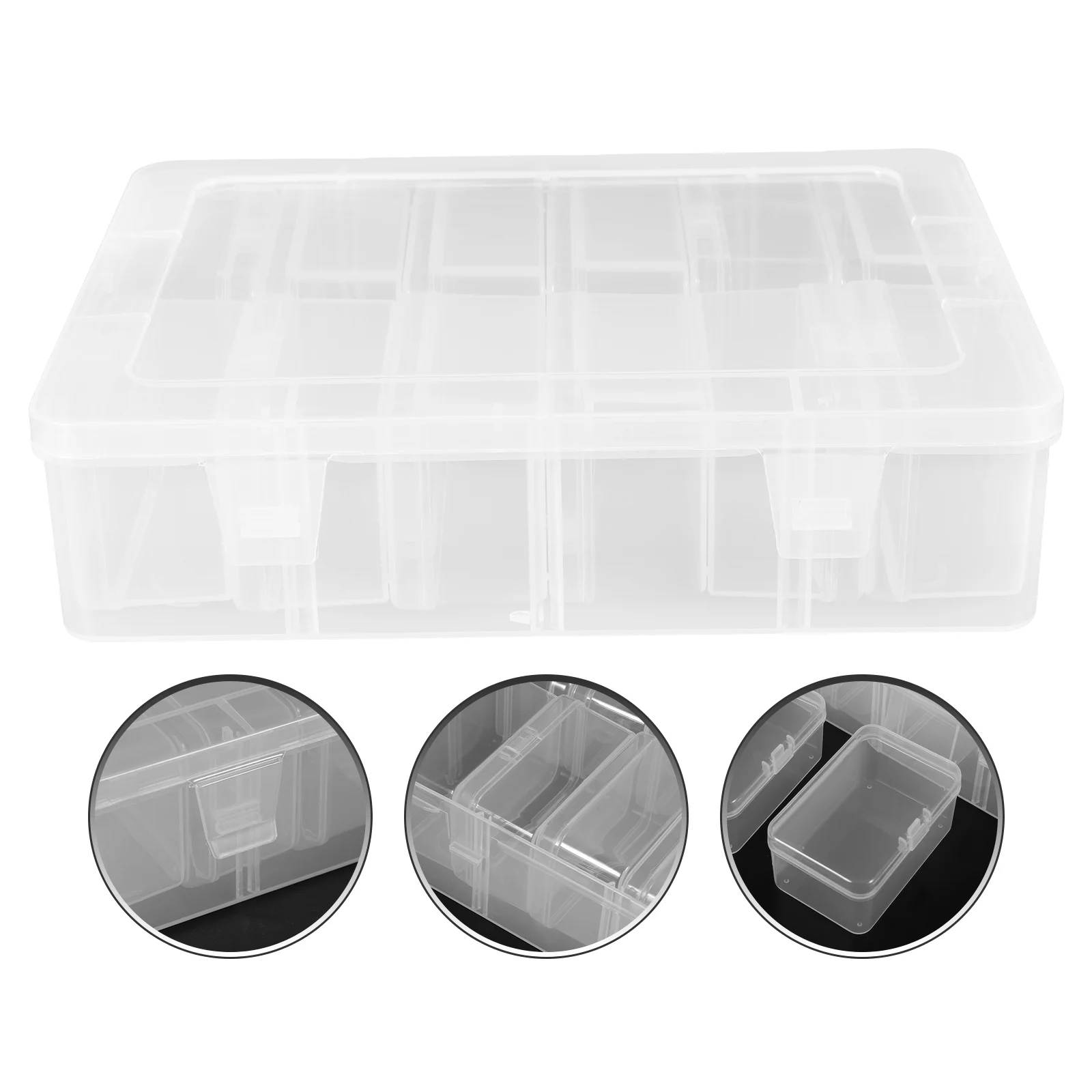 

Bead Storage Box Plastic Bins Organizers And Hinged Cover Small Pp Mini Containers