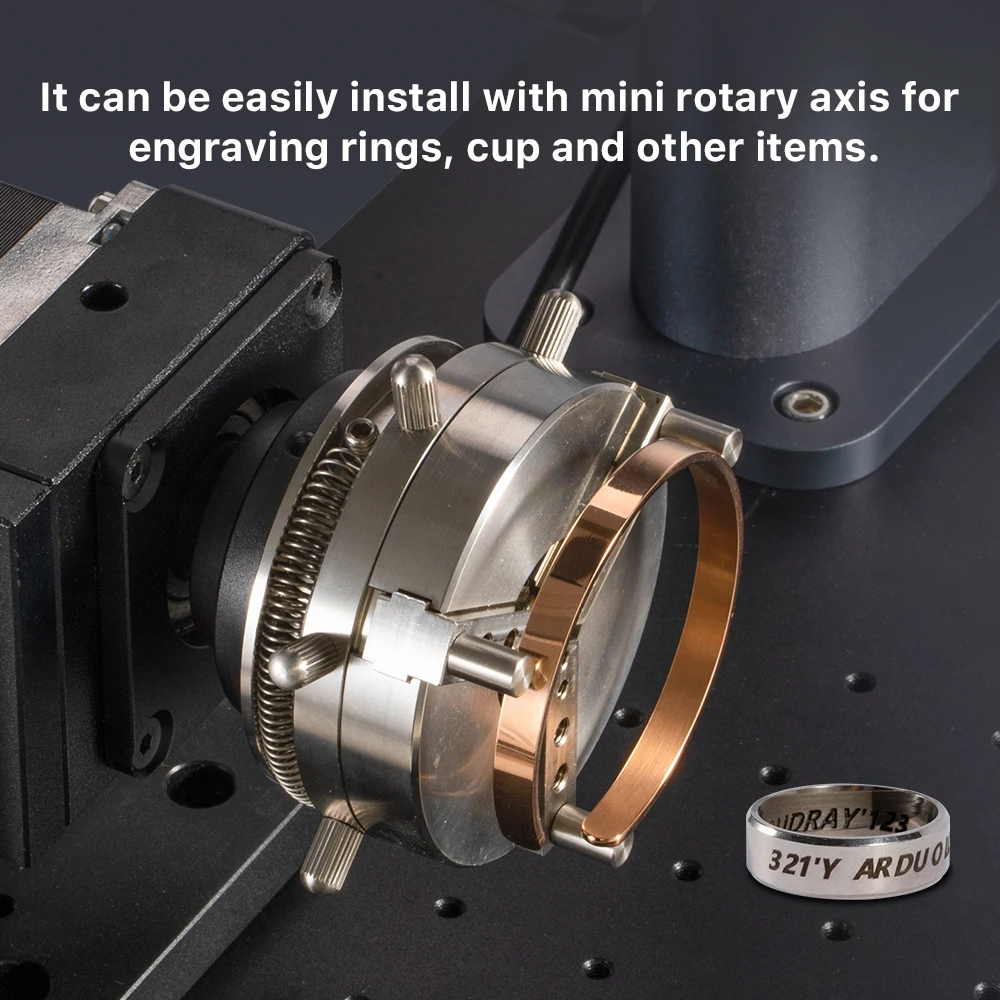 Cloudray 30W Raycus LiteMarker-M Portable Marking Machine Fiber Laser Engrave on Stainless Steel Aluminum Jewelry Pet Tag Mark 3