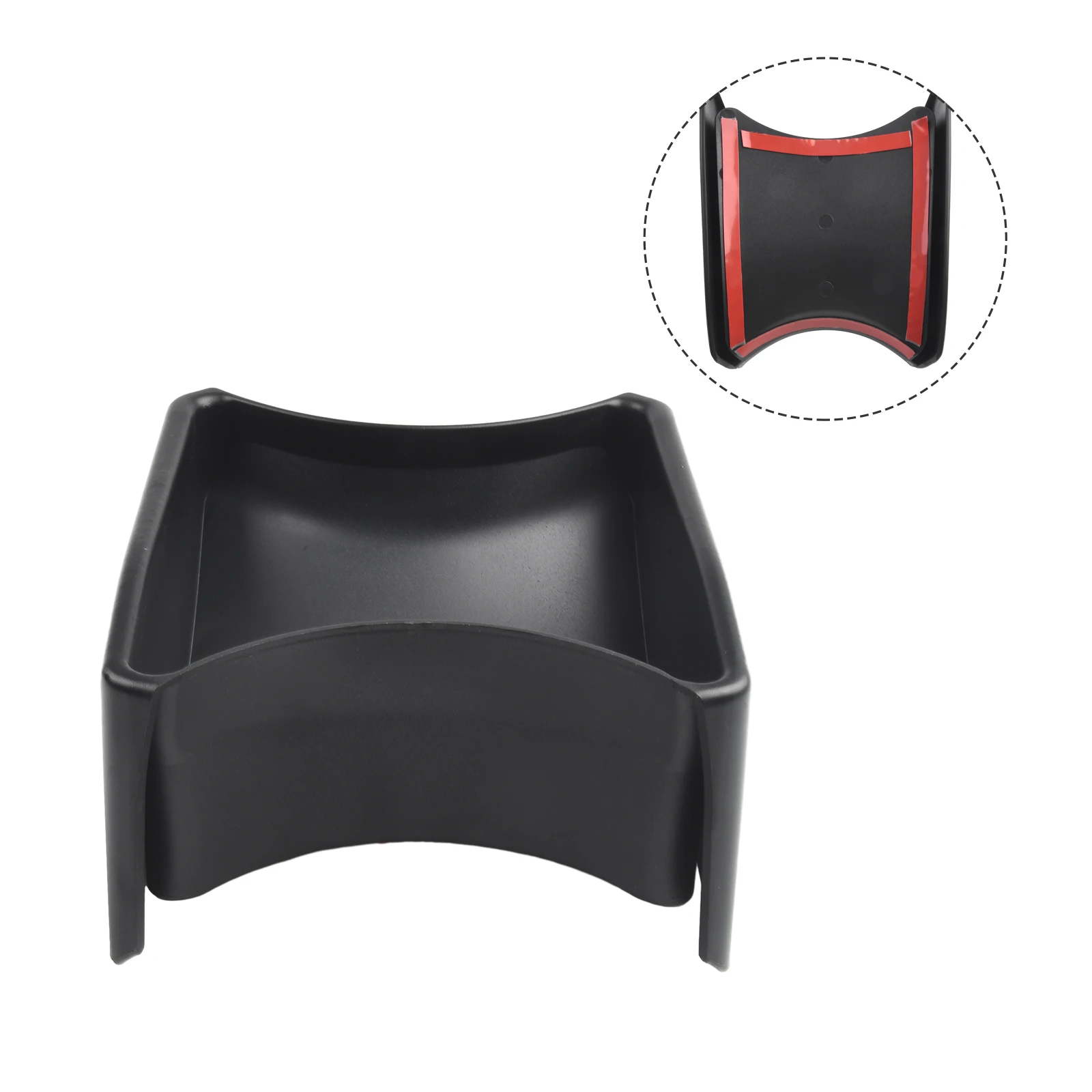 1X Car Hand Brake Storage Box Abarth 595 Abs Black Organizer Per Fiat 500 2011-15 Accessori Interni Per Automobili Parti In Plastica