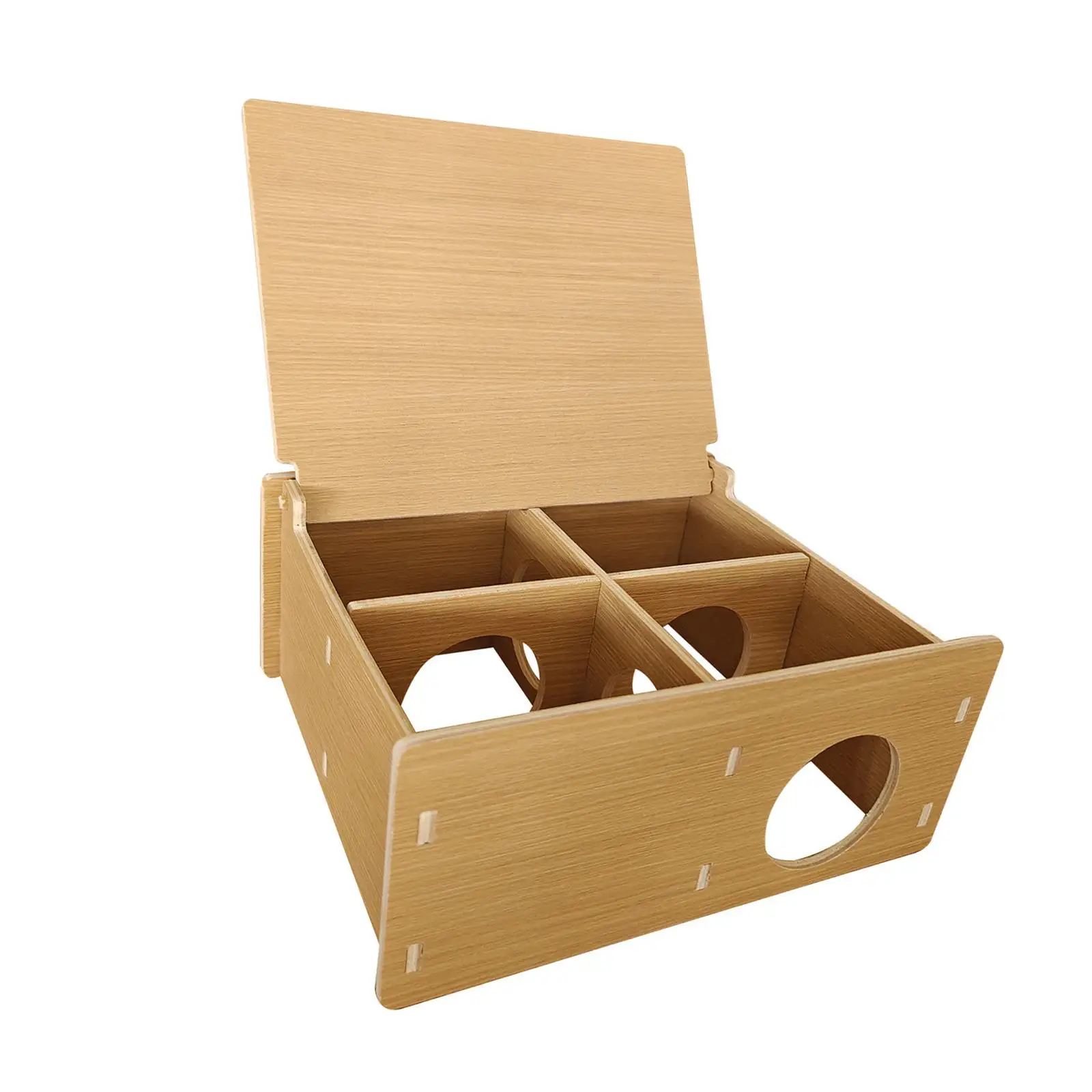 Hamster Tunnel Hideout Easy Maintenance Spacious Pet Toy Flip Cover Tunnel Toy Platform Dwarf Gerbil Small Animals