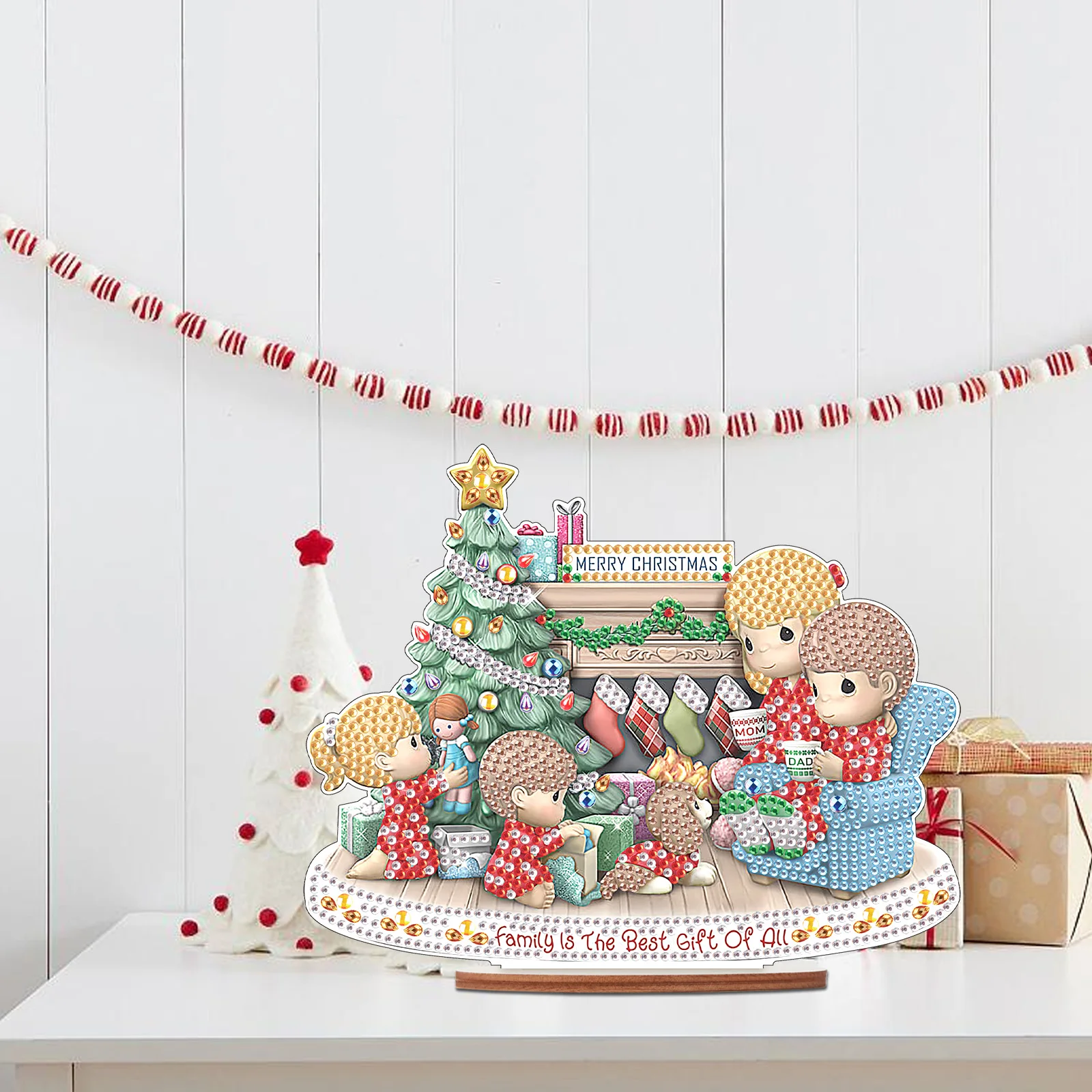 Diamond Painting Kits DIY Christmas Family Tabletop decoration 5D Diamond Art Christmas Decorations