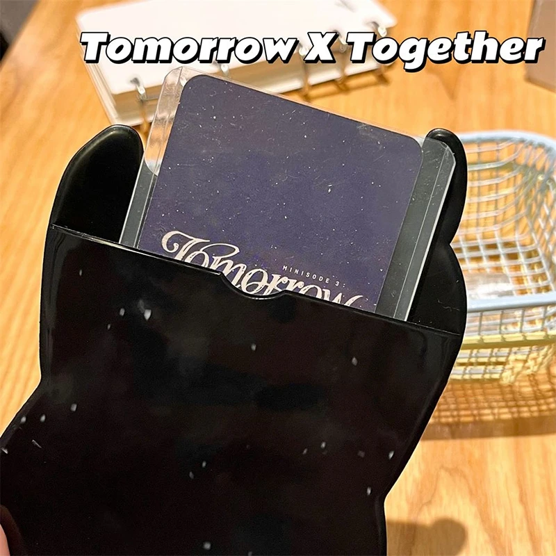 Kpop Photocard Binder Guitar Photo Card Holder Idol Photos Protective Cover Photo Card Case School Bag Pendants