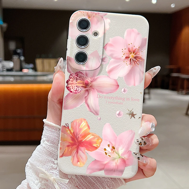 Elegant Pink Lily Flower Case - Chic and Stylish Smartphone Cover