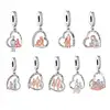 Fit Original Pan Charms Bracelet 925 Sterling Silver Mother Daughter Son My Children My World Bead For Making Berloqe DIY 1
