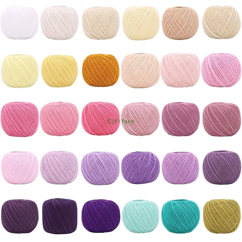 Crochet 50g/Ball Knit DIY Yarn Cotton Mercerized Embroidery Knitting Crafts Threads Art Sewing Needles MB1130