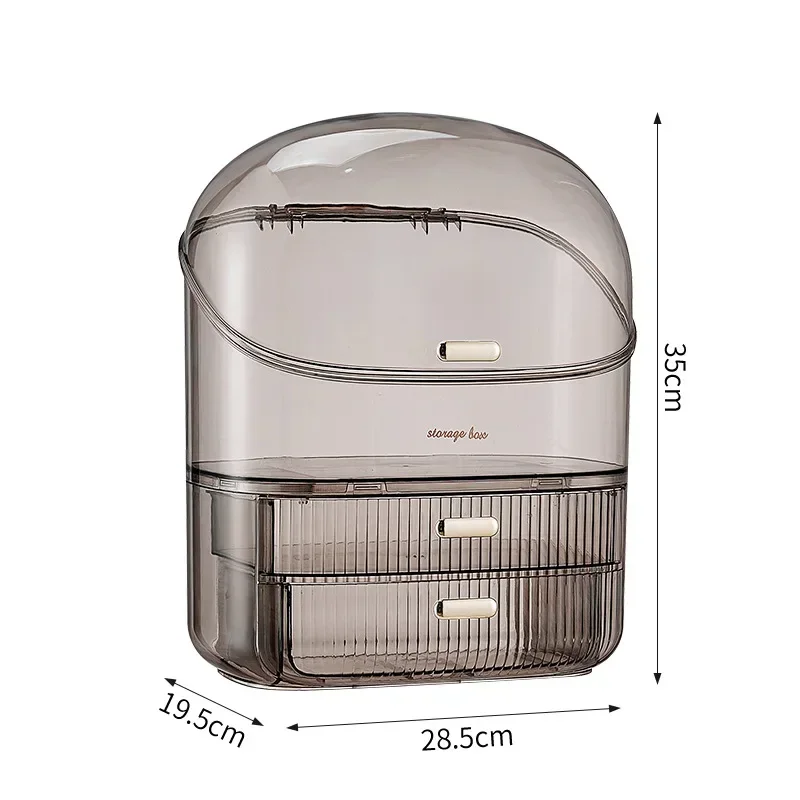 Household cosmetics storage box, dust-proof lipstick box, skin care product rack with lid, lipstick mask, perfume storage box. 5