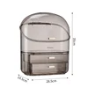 Household cosmetics storage box, dust-proof lipstick box, skin care product rack with lid, lipstick mask, perfume storage box. 5