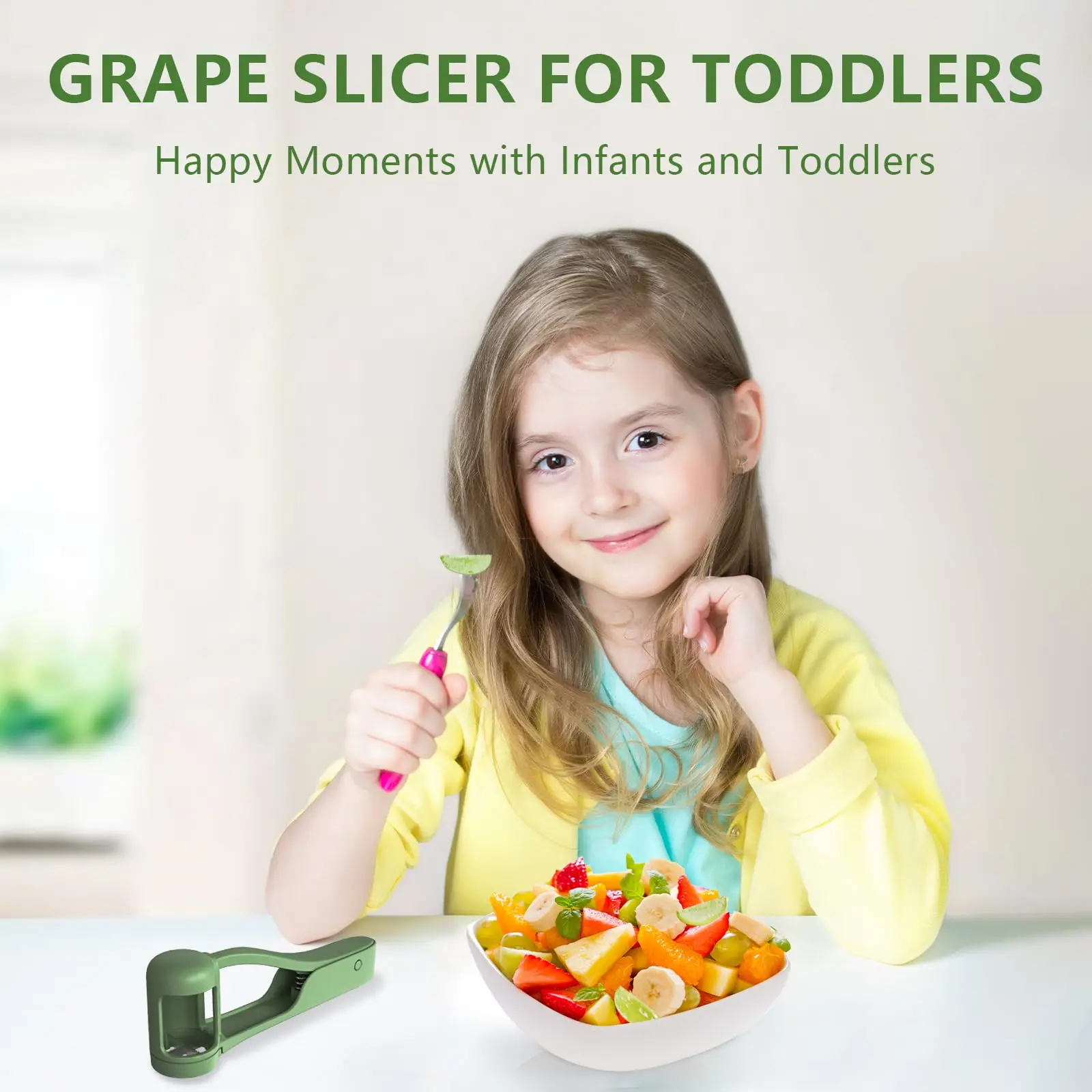 Tomato Slicer Cutter Grape Tools Cherry Fruit Salad Splitter Artifact for Toddlers Small Kitchen Accessories Cut Gadget for Baby