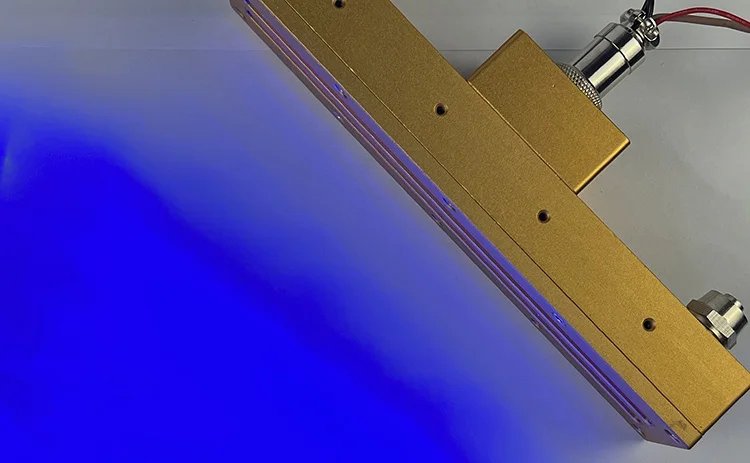 Description Picture 4 of item450W uv Ultraviolet Curing Lamp 385nm 395nm Glue Resin Shadowless adhesive Ink cure UV screen printing water-cooled LED UV lamp