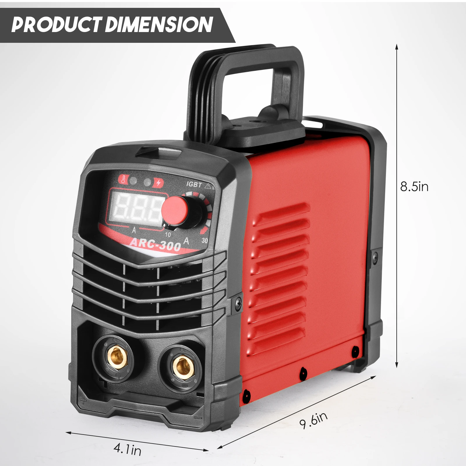 300A 6000W ARC MMA Welding Machine LCD Display Intelligent IGBT Inverter Welder Wedling for Alloy Steel Iron Metals 2.5mm Rods 2