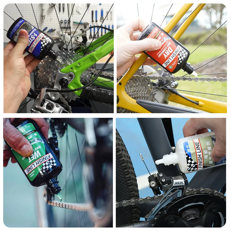 FinishLine Bike Chain Lubricant Ceramic Wax Lubricant Wet