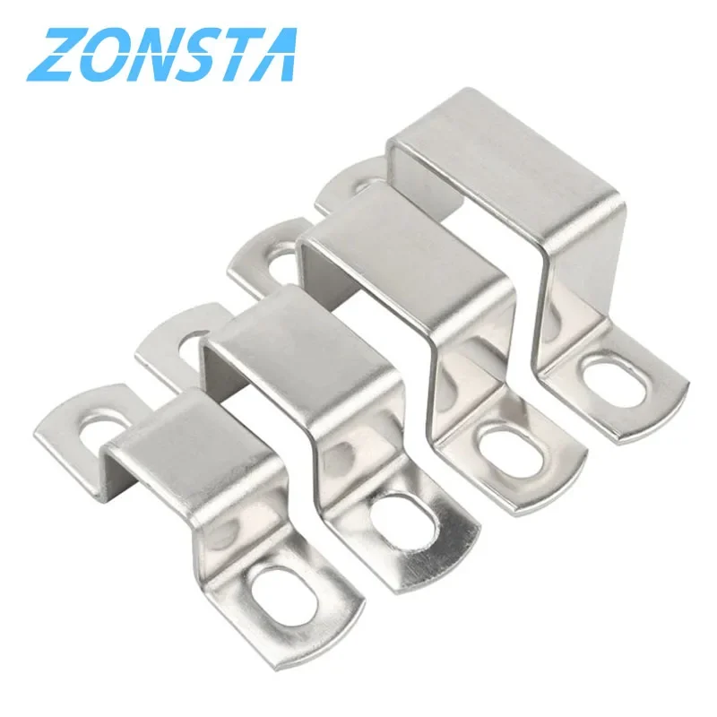 Thickened 304 Stainless Steel Horseback Tube Saddle Clip Buckle Throat Hoop Ohm Tube Card