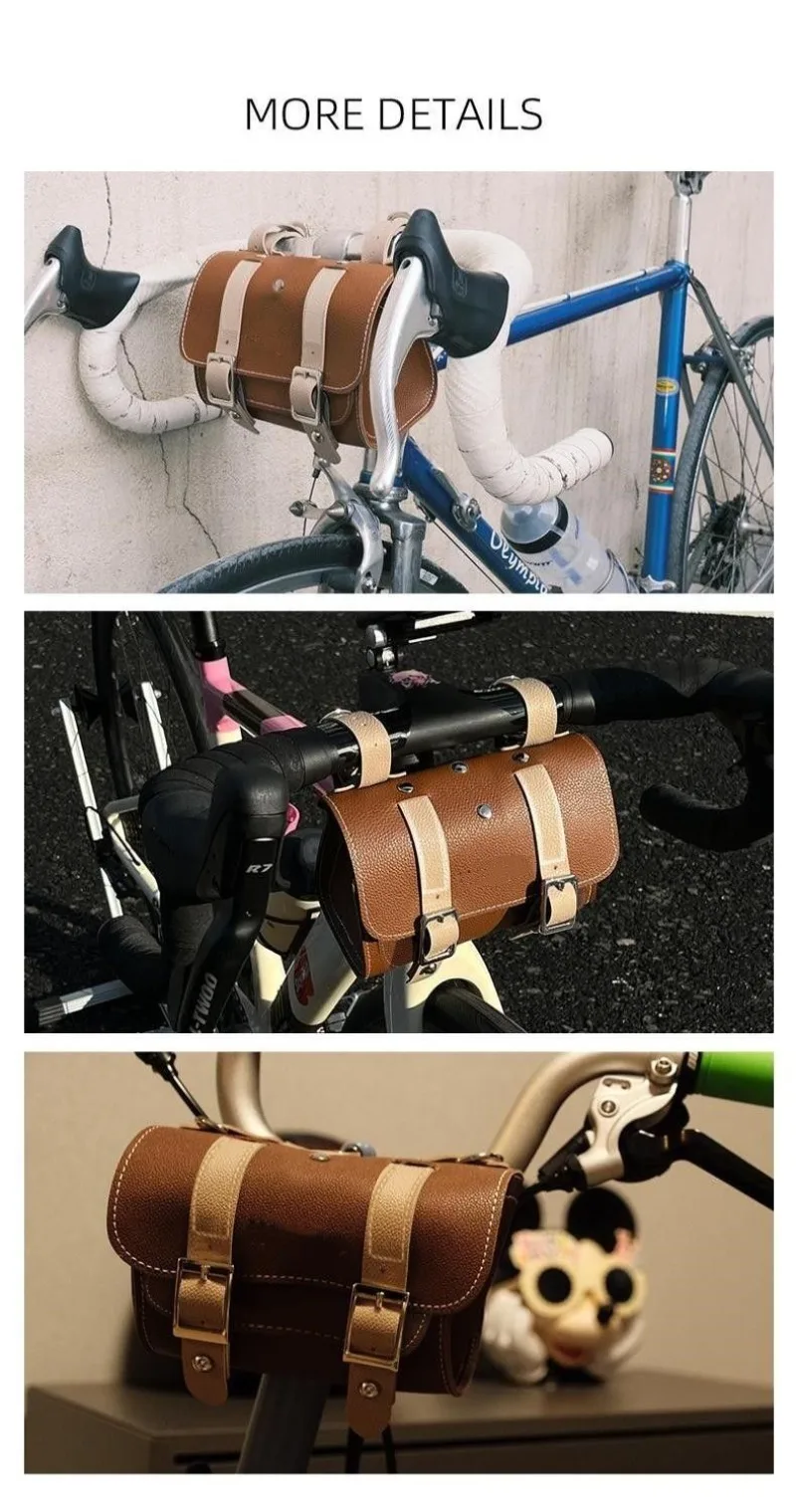 Universal Retro Fahrrad Anhänger Vorne Hinten Mountainbike Pendler Fahrrad Dekorative Tasche Radfahren Ausrüstung Zubehör – Detail 11