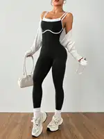Women's Quick-Dry Fitness Yoga Bodysuit Tight Outdoor Sports One-Piece Comfortable Yoga Top for Active Wear - Image 5