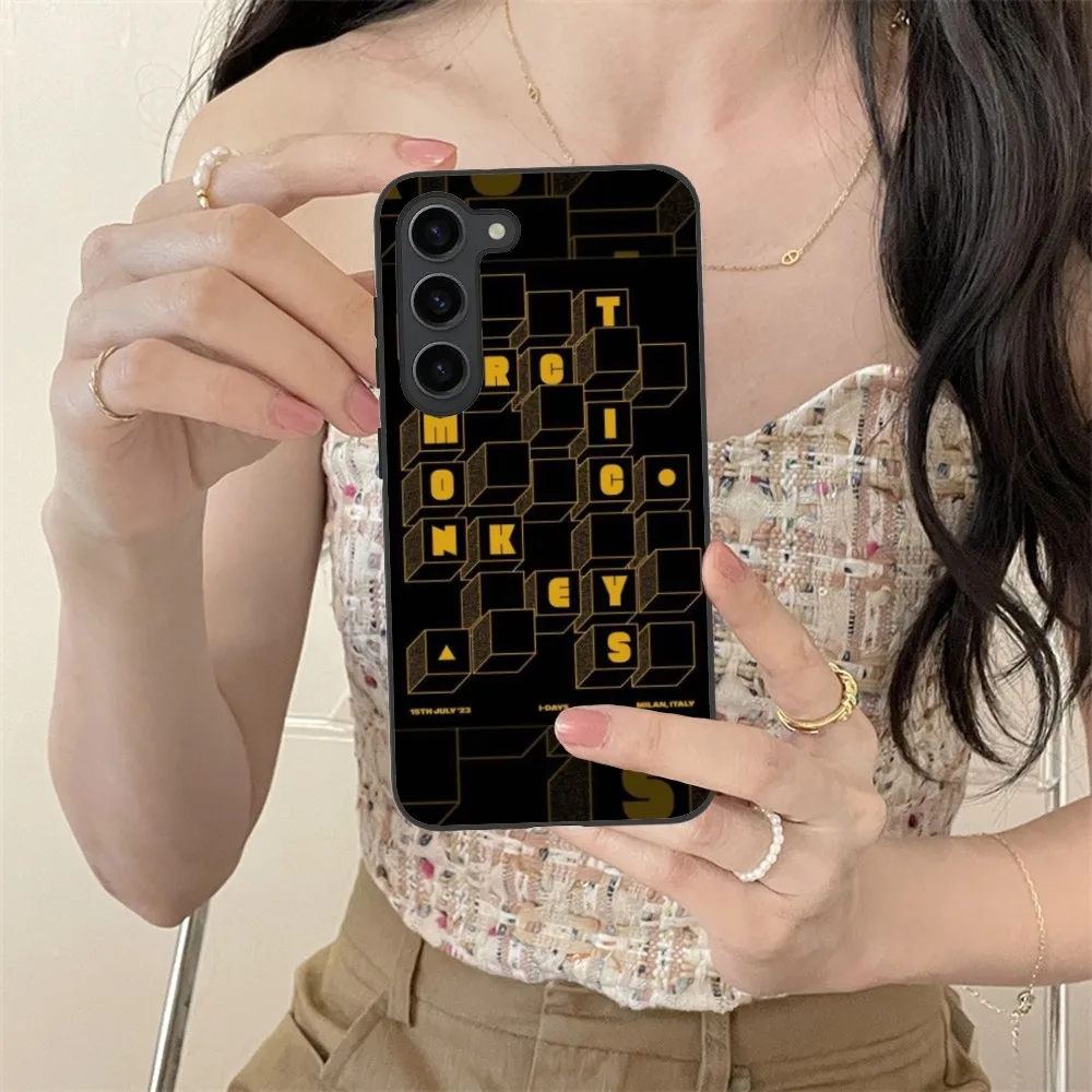 Luxury Arctic Fashion Monkeys Phone Case For Samsung Galaxy S24 S23 S22 S21 S20 S10 S9 Plus Fe Ultra Lite Black Cover Funda