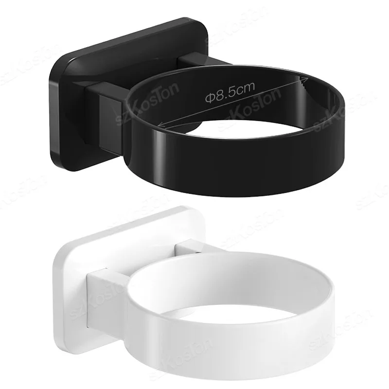 No Punching Hair Dryer Holder Adhesive Wall Mount Organizer Bath Rack Image 3