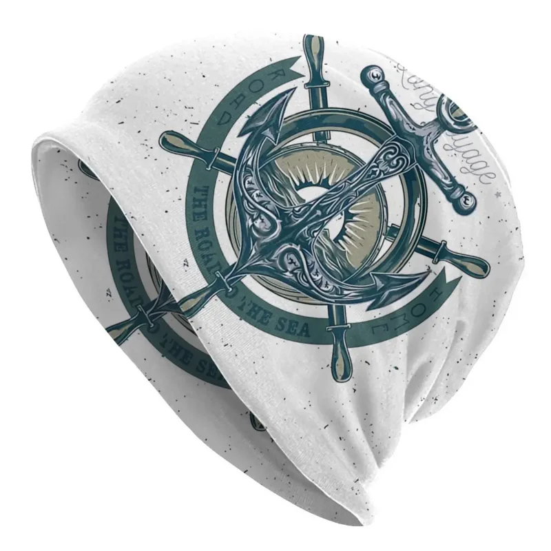 

NAUTICAL Anchor Unisex Bonnet Thin Windproof Hats Hat Breathable Skullies Beanies Caps