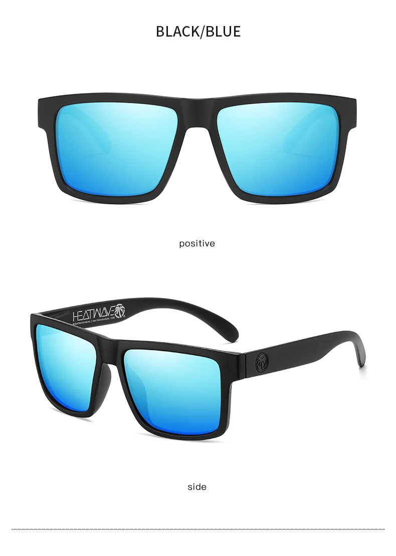 Grenzüberschreitender Bestseller Radfahren, quadratisch, polarisiert, hochwertige Outdoor-Sport-Sonnenbrille aus echter Film (Herren und Damen) – Detail 8