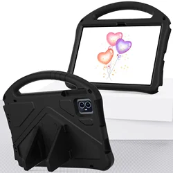 Durable Kids Soft EVA Shockproof Stand Case - Blue for TCL Tab 8 plus (Black)