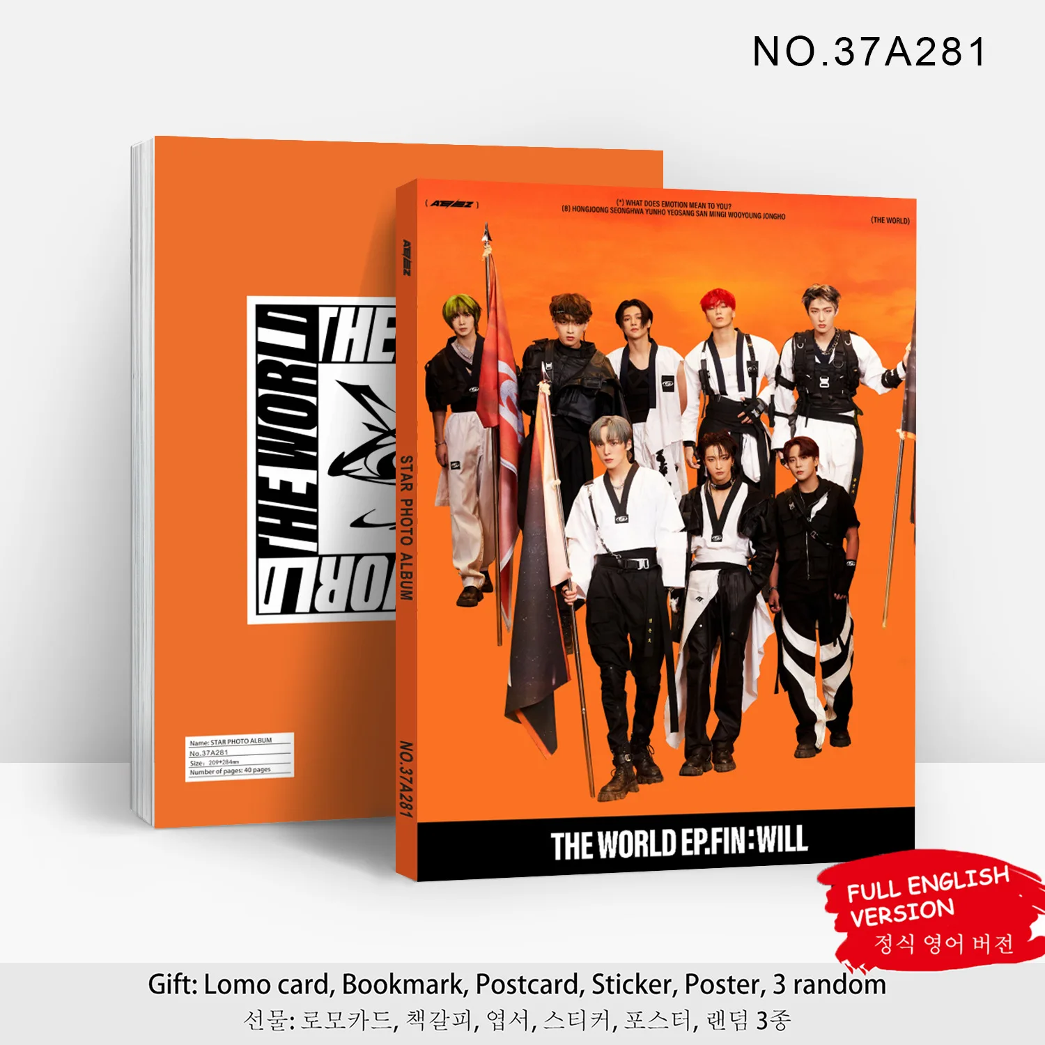 

Kpop ATEEZ Photobook High Quallity HD Photo Album Board Coated Paper Printing Poster Fans Collections Painting Book Gift