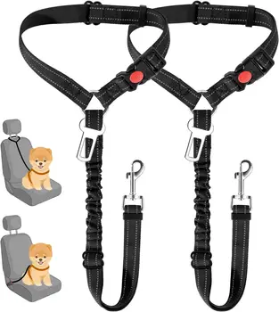 2-in-1 Dog Car Seat Belt Harness 1