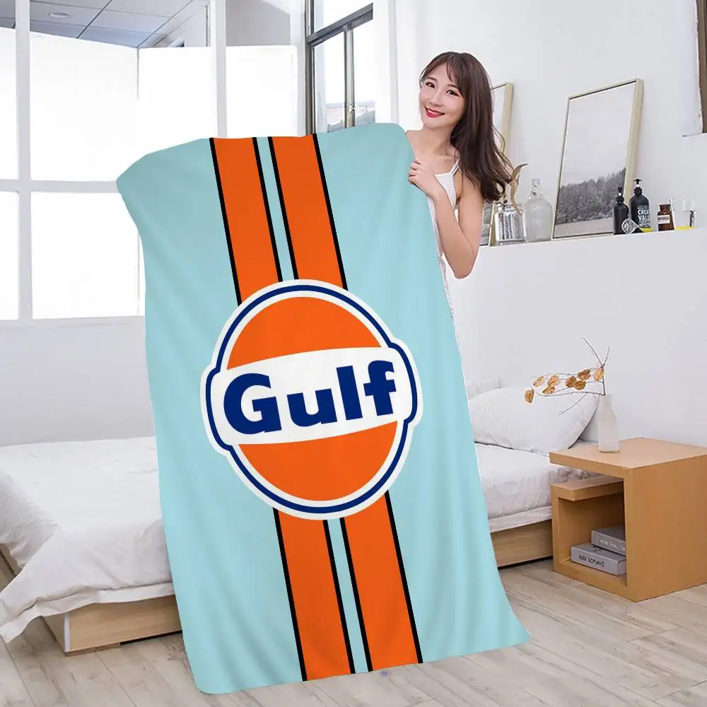Gulf Racing Auto Mikrofaser Strandtuch Saugfähig Und Weich_voghion.com