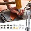 100pcs 15mm Snap Kit - 25 Sets Marine Grade Snap Fastener Stainless Steel Snap Buttons for Boat Cover,Sewing Leather ,Canvas 2